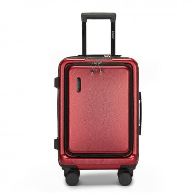 Kono 20 Inch Carry-On Hardshell Suitcase With TSA Lock & Front Laptop Compartment