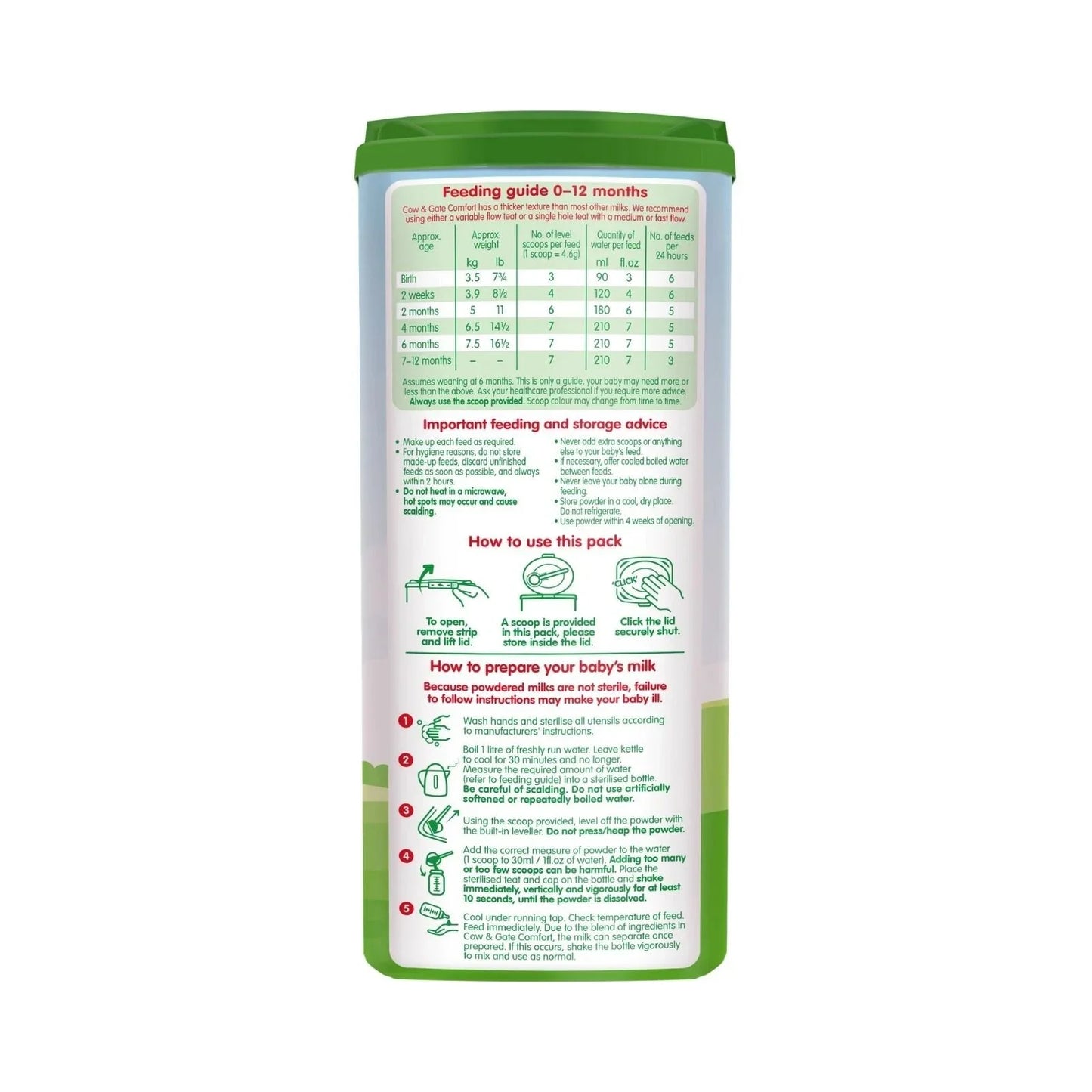 Cow & Gate Comfort Milk Formula 0-12 months