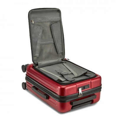 Kono 20 Inch Carry-On Hardshell Suitcase With TSA Lock & Front Laptop Compartment