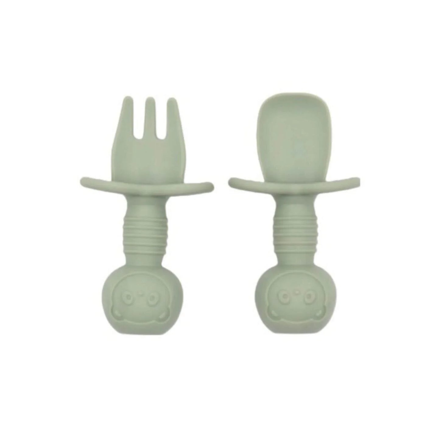 BLW Essentials Silicone Training Cutlery Set - Sage