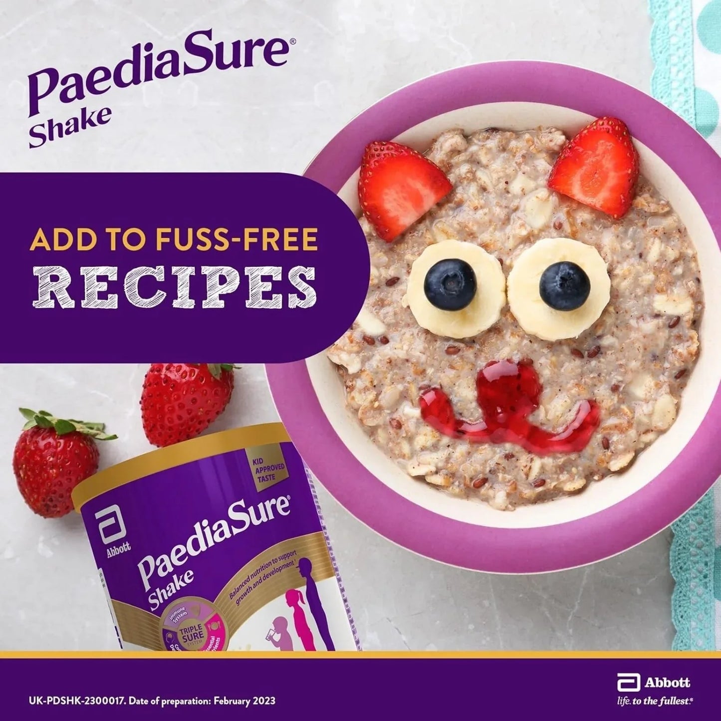 PaediaSure Shake Chocolate Flavoured Nutritional Supplement Powder for Kids 850g