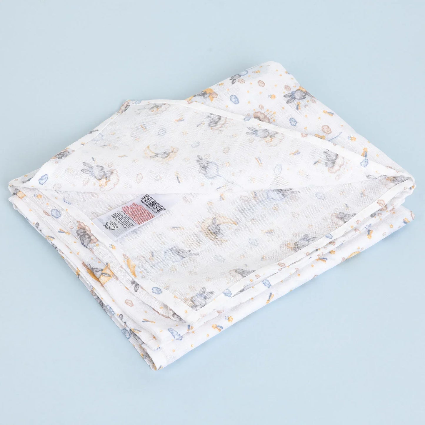 Little Dreams Girl Muslin Blanket - Patterned