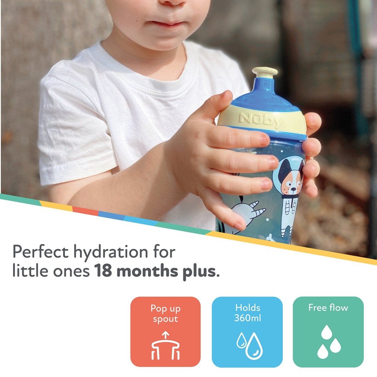 Nuby Super Slurp Twin Pack - Multicolour