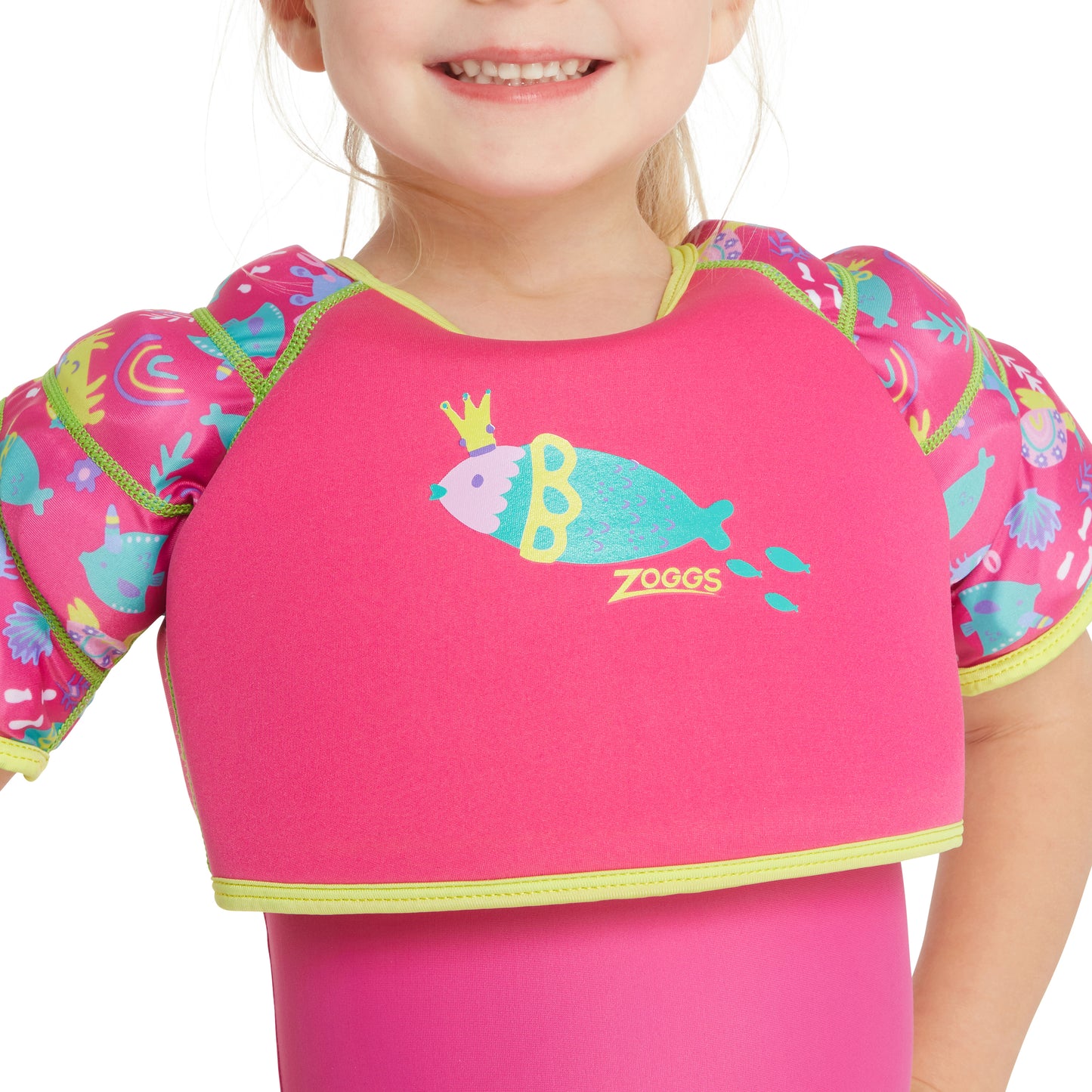 Zoggs Water Wings Swim Vest - Sea Queen * Pink (1 - 2 Years)