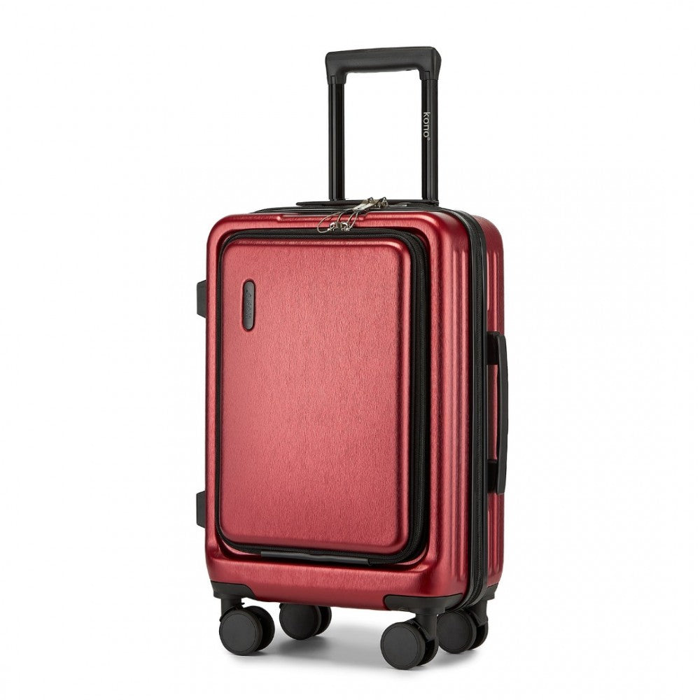 Kono 20 Inch Carry-On Hardshell Suitcase With TSA Lock & Front Laptop Compartment