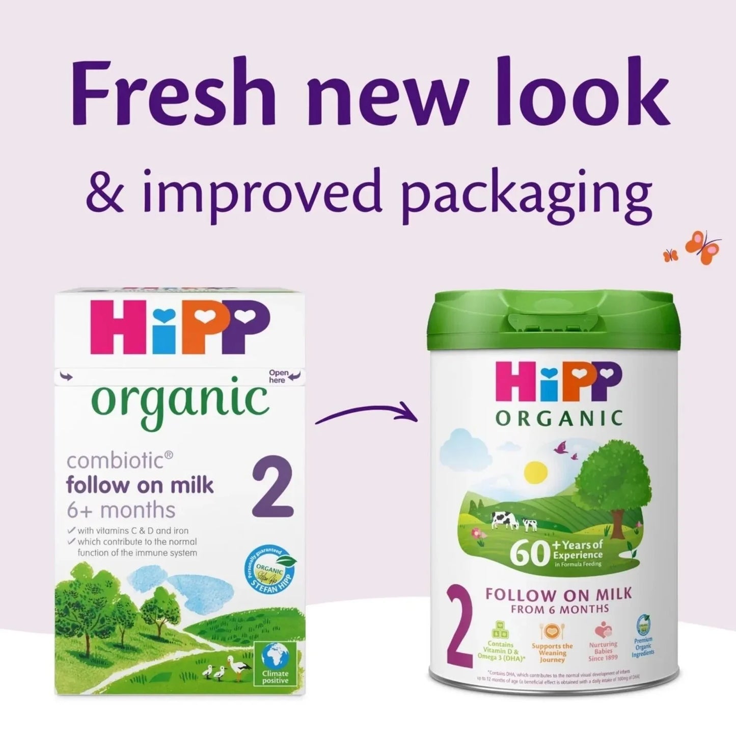 HiPP Organic 2 Follow on Baby Milk Formula from 6+ months 800g