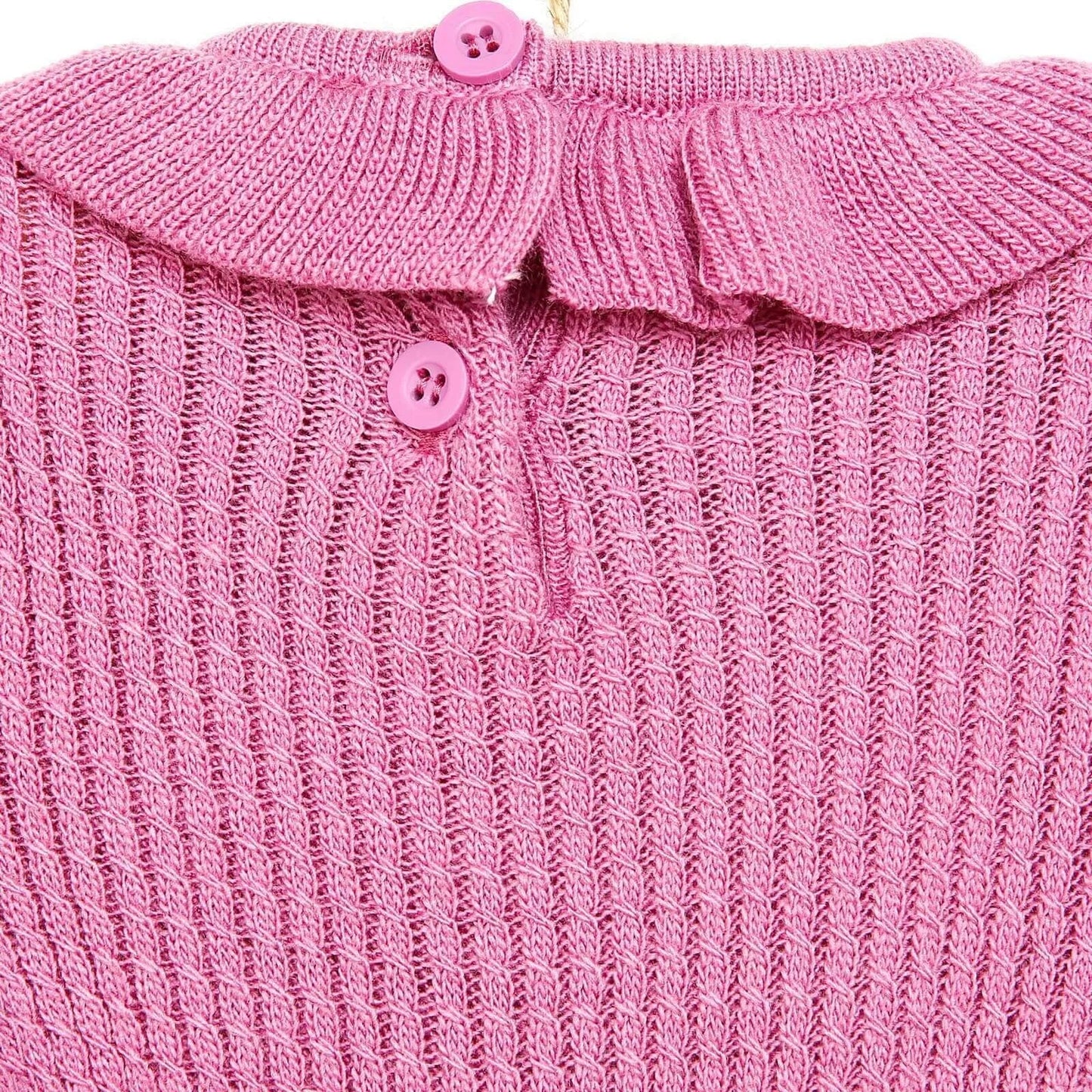 HelloBaby Newborn Frilled Knit Short Overall - Lilac