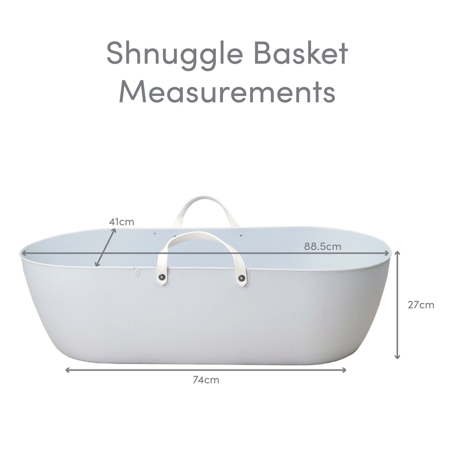 Shnuggle Moses Basket (Pebble Grey)