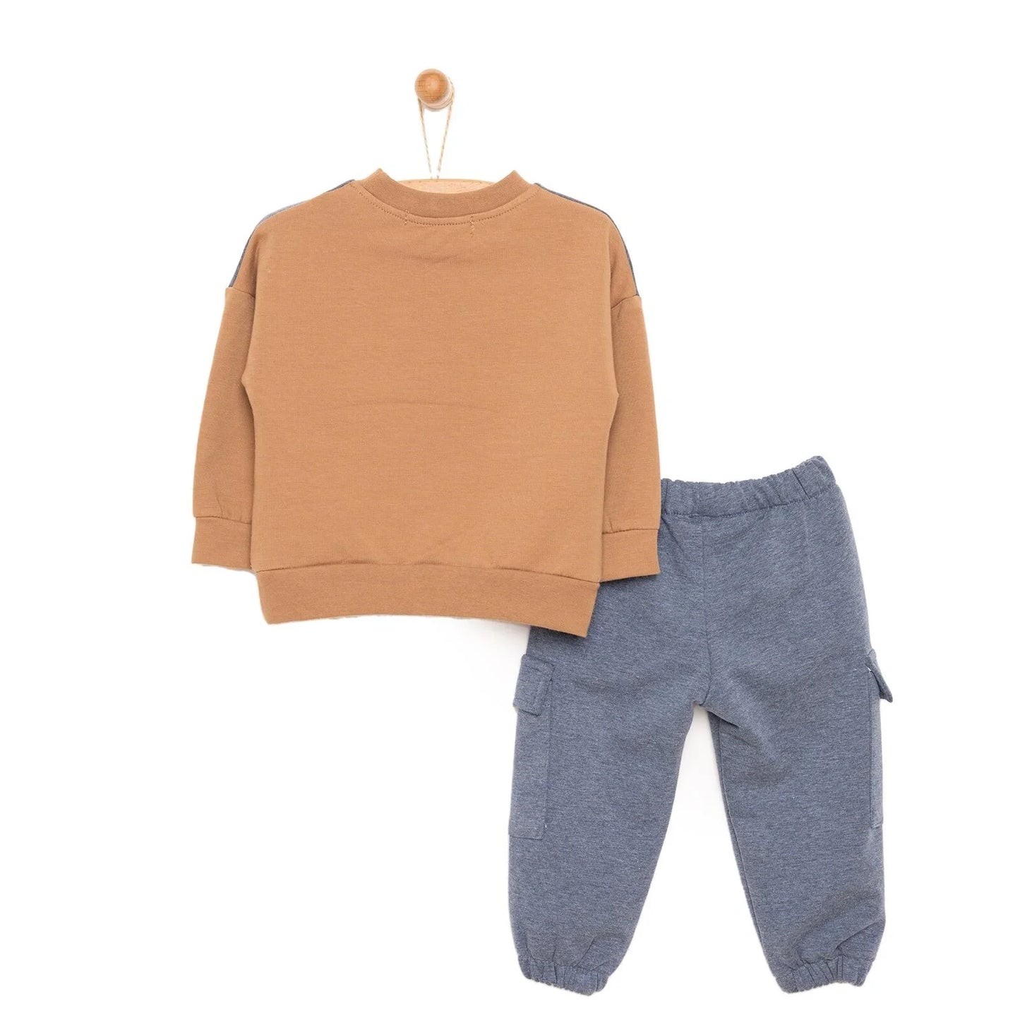 BabyZ Cool Boy Boy Sweatshirt-Pants - Brown