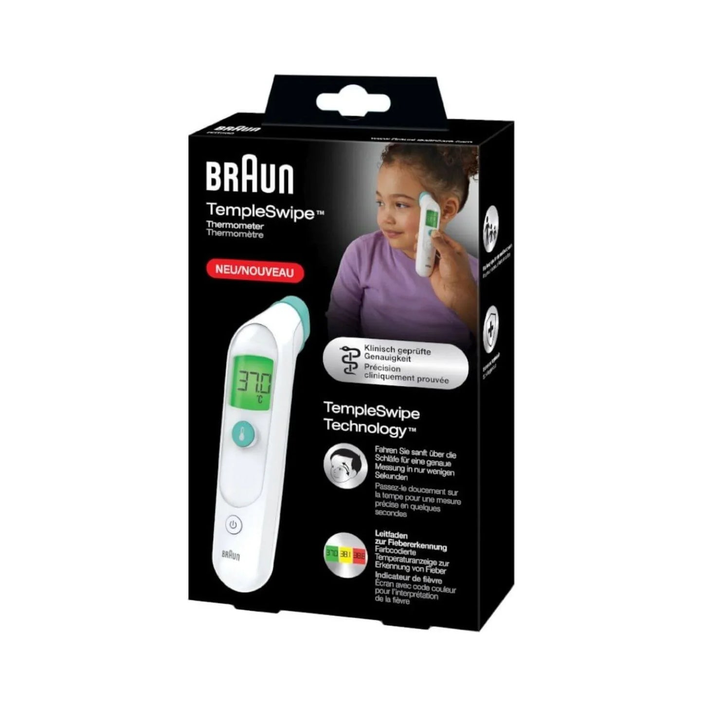 Braun BST200 TempleSwipe Forehead Thermometer