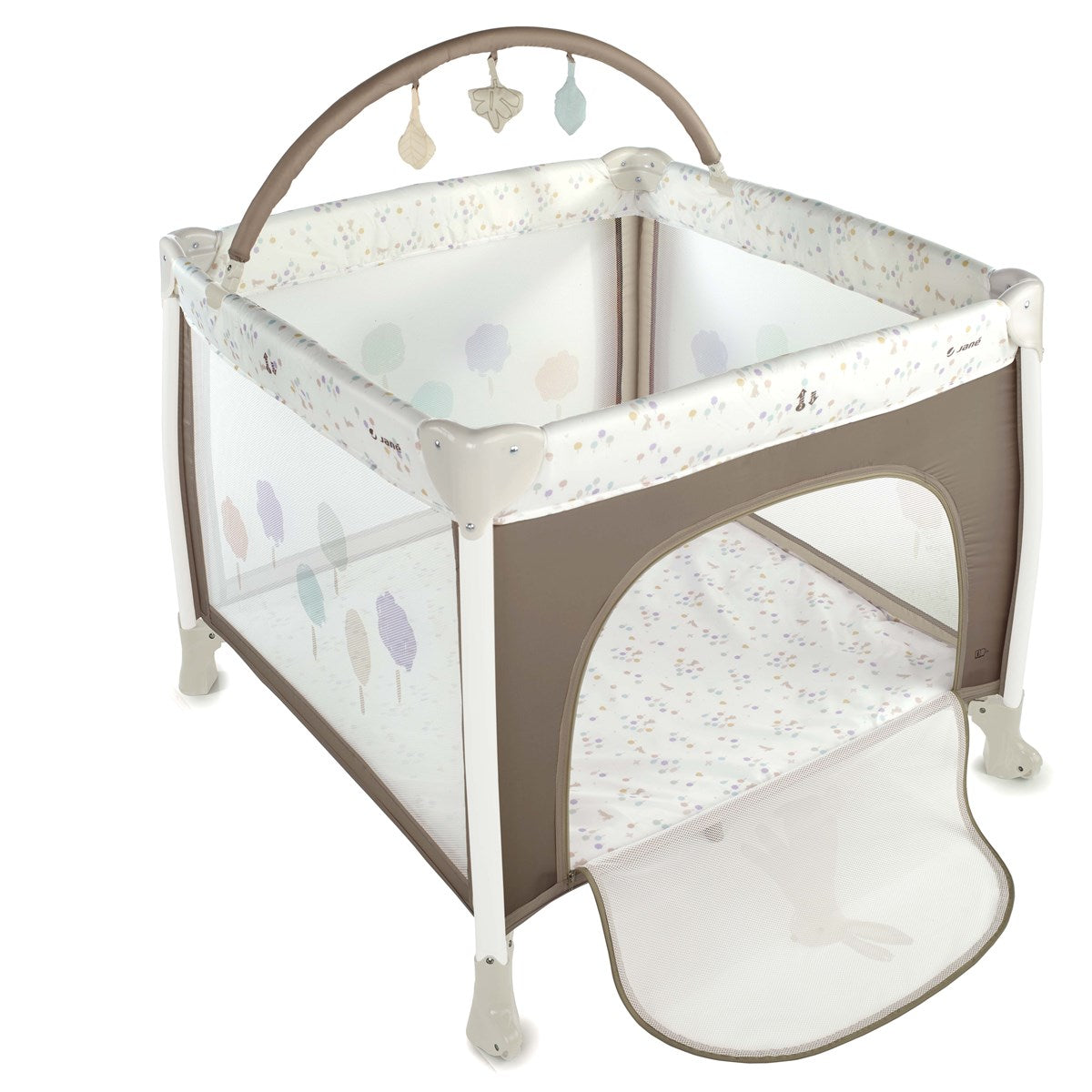 Jané Travel Fun Playpen with Toy Arch & Carry Bag – 0 to 3 Years, Sesame