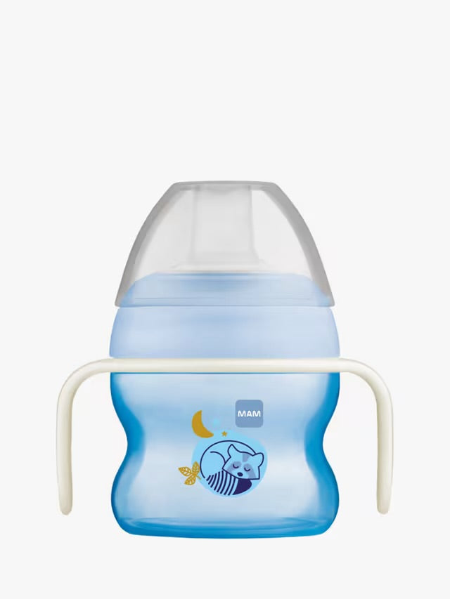 MAM Starter Cup & Glow Handles 150mls (Blue)