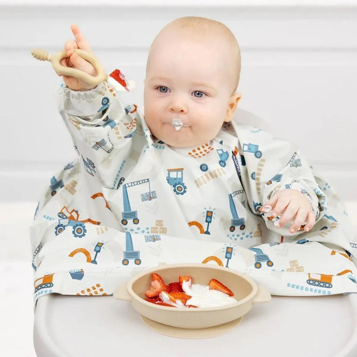 Bibado Long Sleeve Coverall Weaning Bib - Little Loader