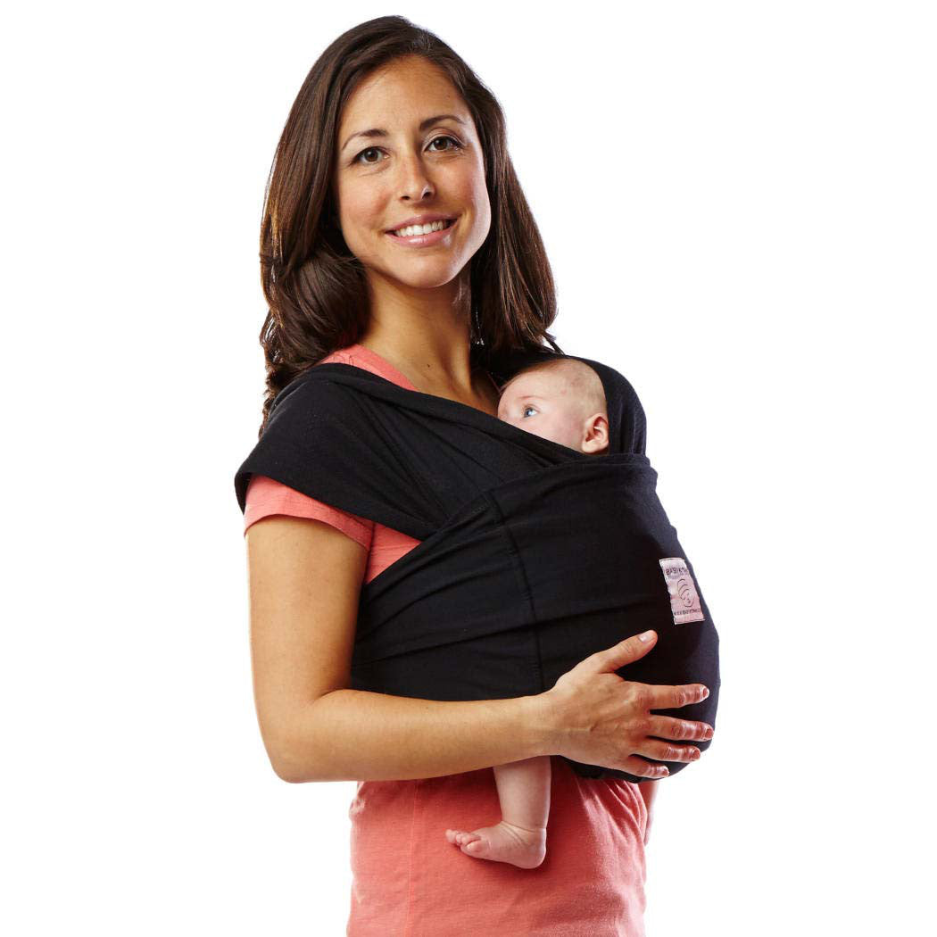 Baby K'Tan Solid Cotton Carrier (Basic Black) - Xs Size