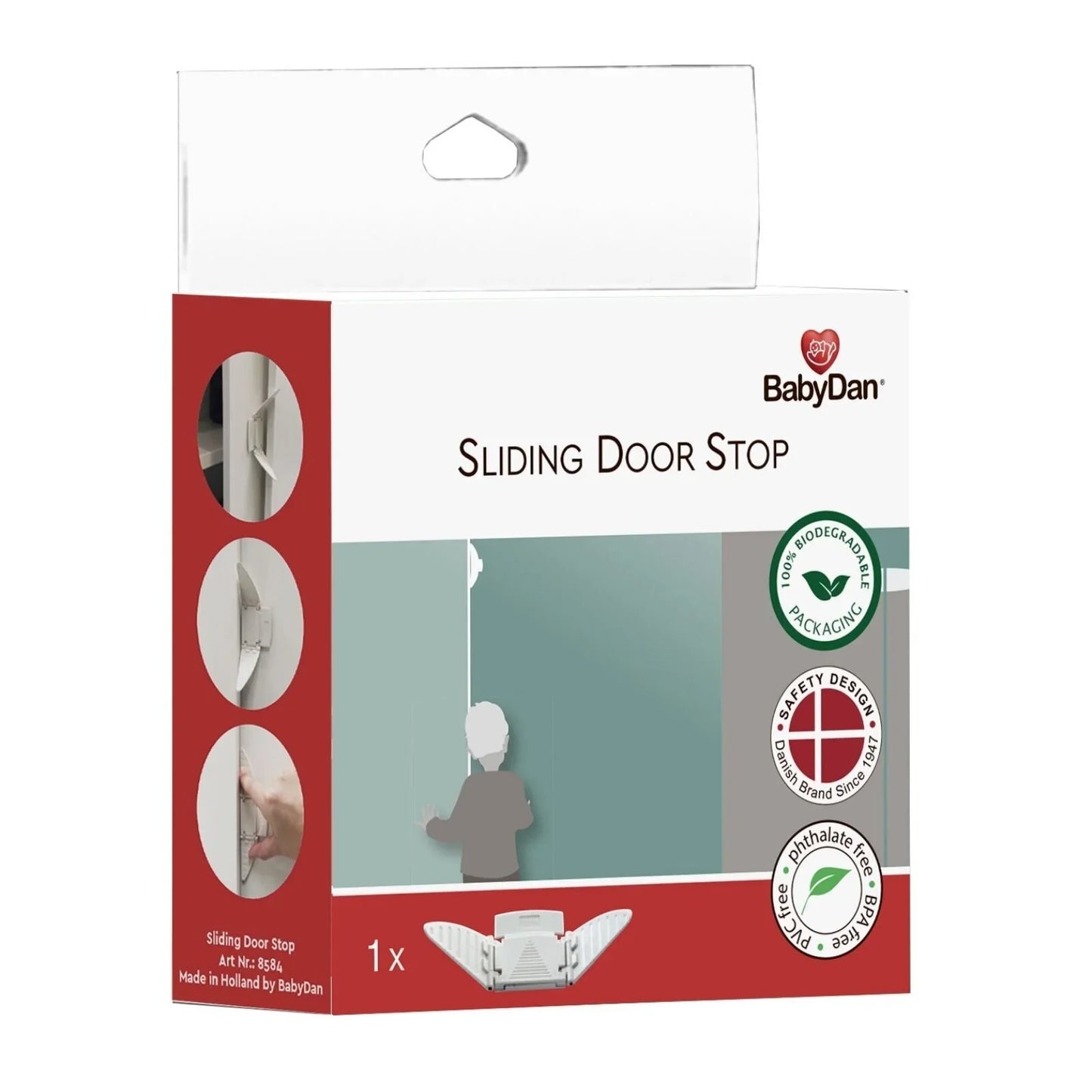 BabyDan Sliding Door Lock White