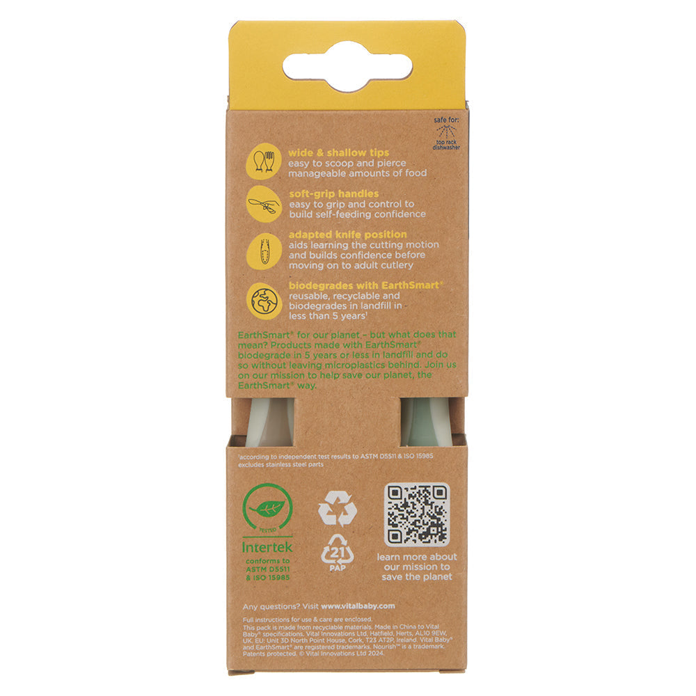 Vital Baby Big Kid Children's Cutlery Set - 3 Pack