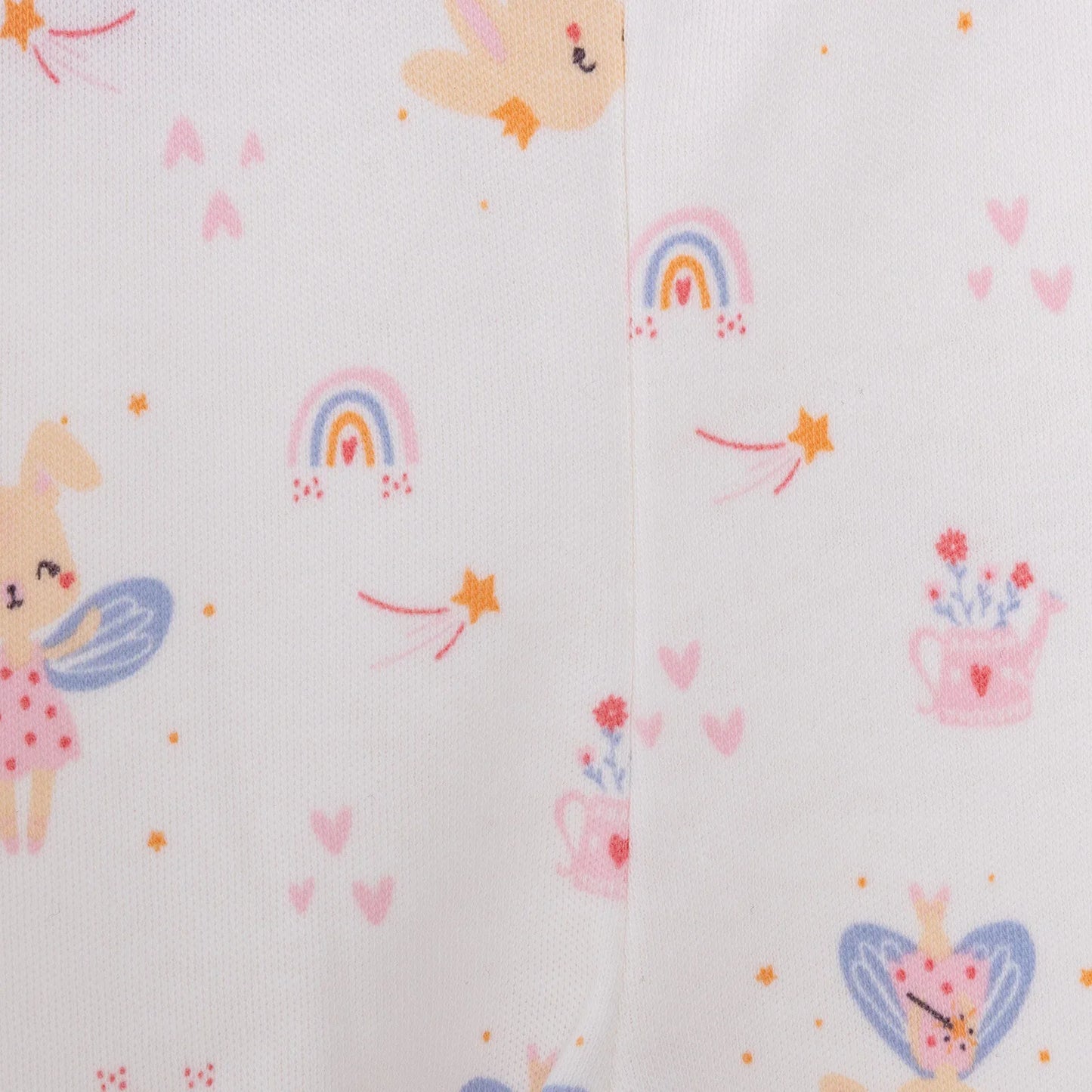 HelloBaby Newborn 2 Pcs Footed Leggings - Pink