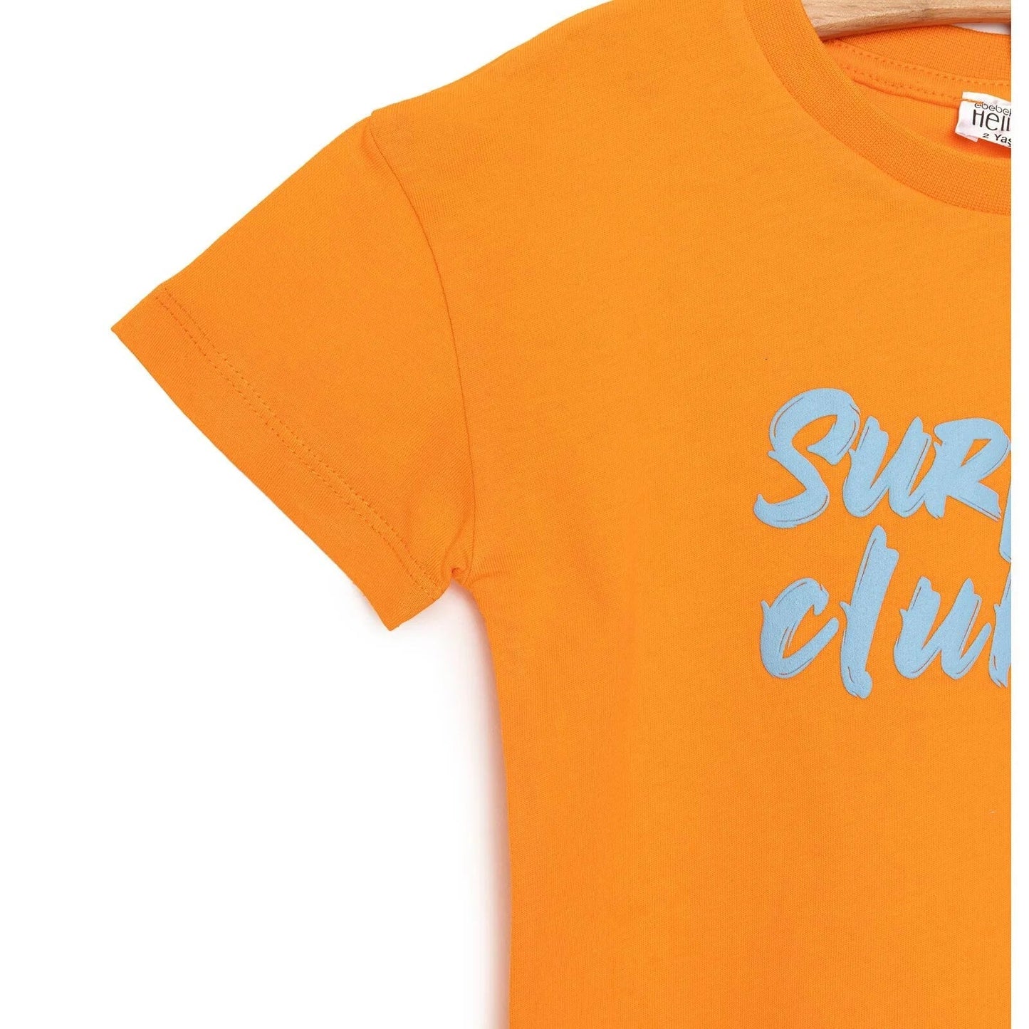 HelloBaby Motto Boy T-shirt & Short - Orange