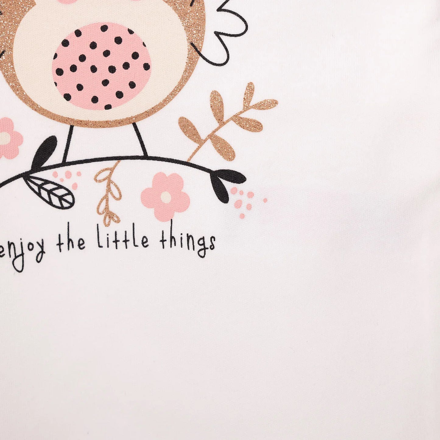 HelloBaby Baby Girl Long Sleeve T-shirt - Ecru