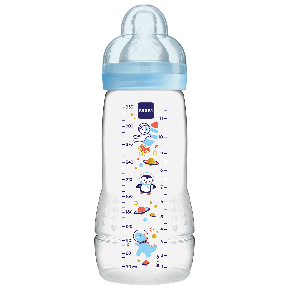 MAM Easy Active Bottle 330mls - Assorted Colour/Design (PACK OF 1 - SINGLE BOTTLE) - DESIGN MAY VARY TO IMAGE SHOWN
