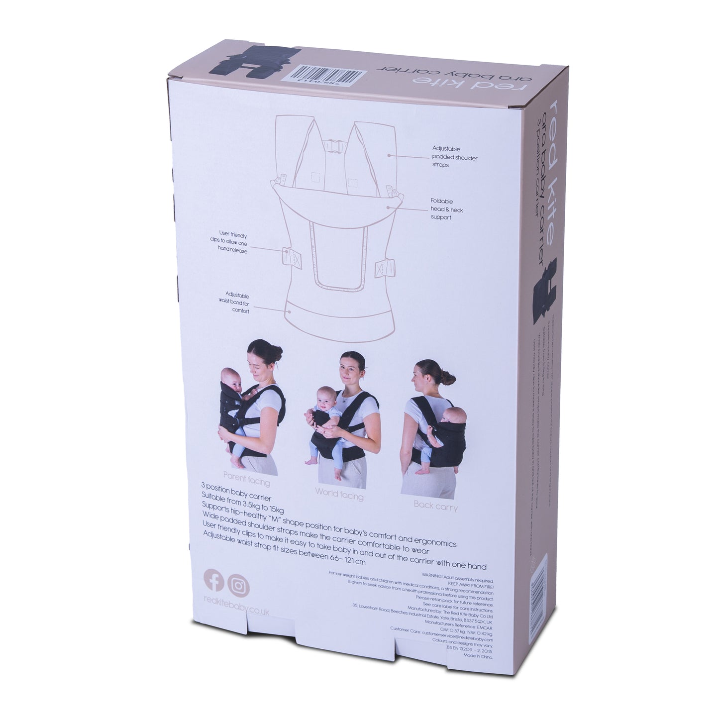 Red Kite Black Ara Travel Carrier