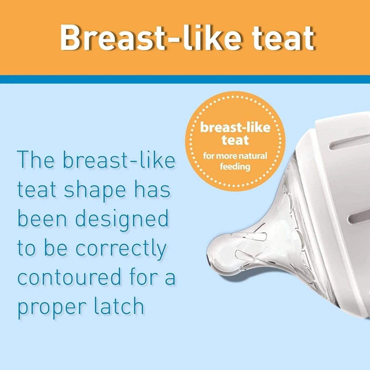 Dr. Brown's Options+ Baby Bottle Teats Level 2 Wide Neck 3+ months Pack of 2