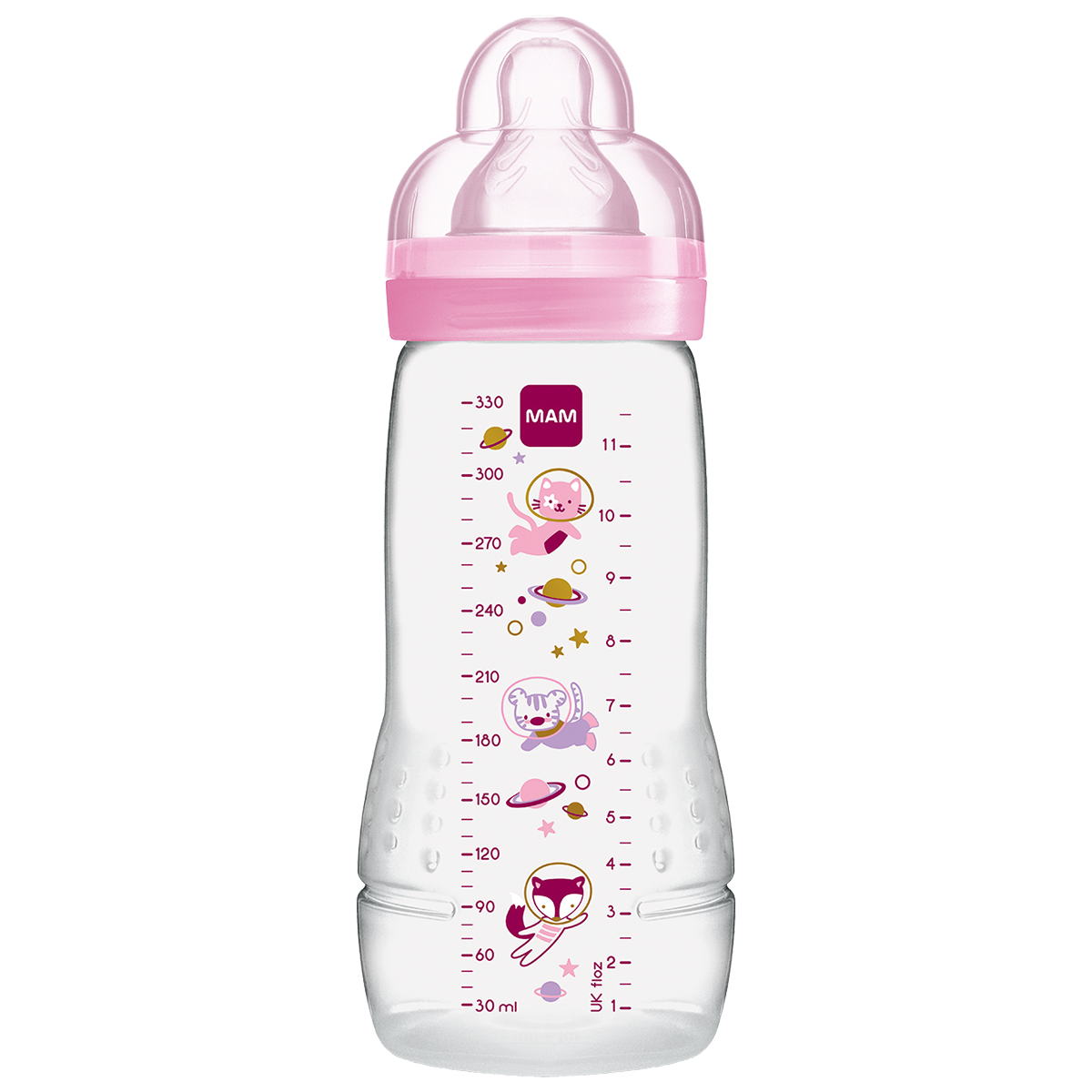 MAM Easy Active Bottle 330mls - Assorted Colour/Design (PACK OF 1 - SINGLE BOTTLE) - DESIGN MAY VARY TO IMAGE SHOWN