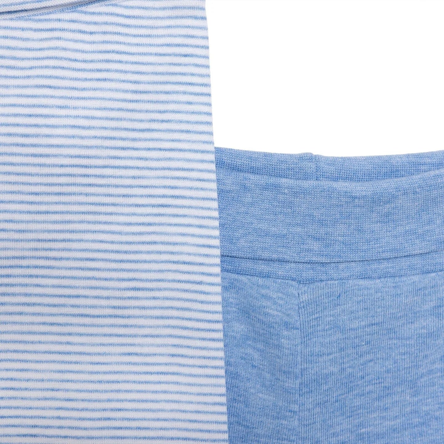 HelloBaby Unisex 2 Piece Footed Bottom - Blue