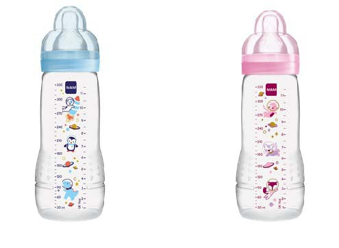 MAM Easy Active Bottle 330mls - Assorted Colour/Design (PACK OF 1 - SINGLE BOTTLE) - DESIGN MAY VARY TO IMAGE SHOWN