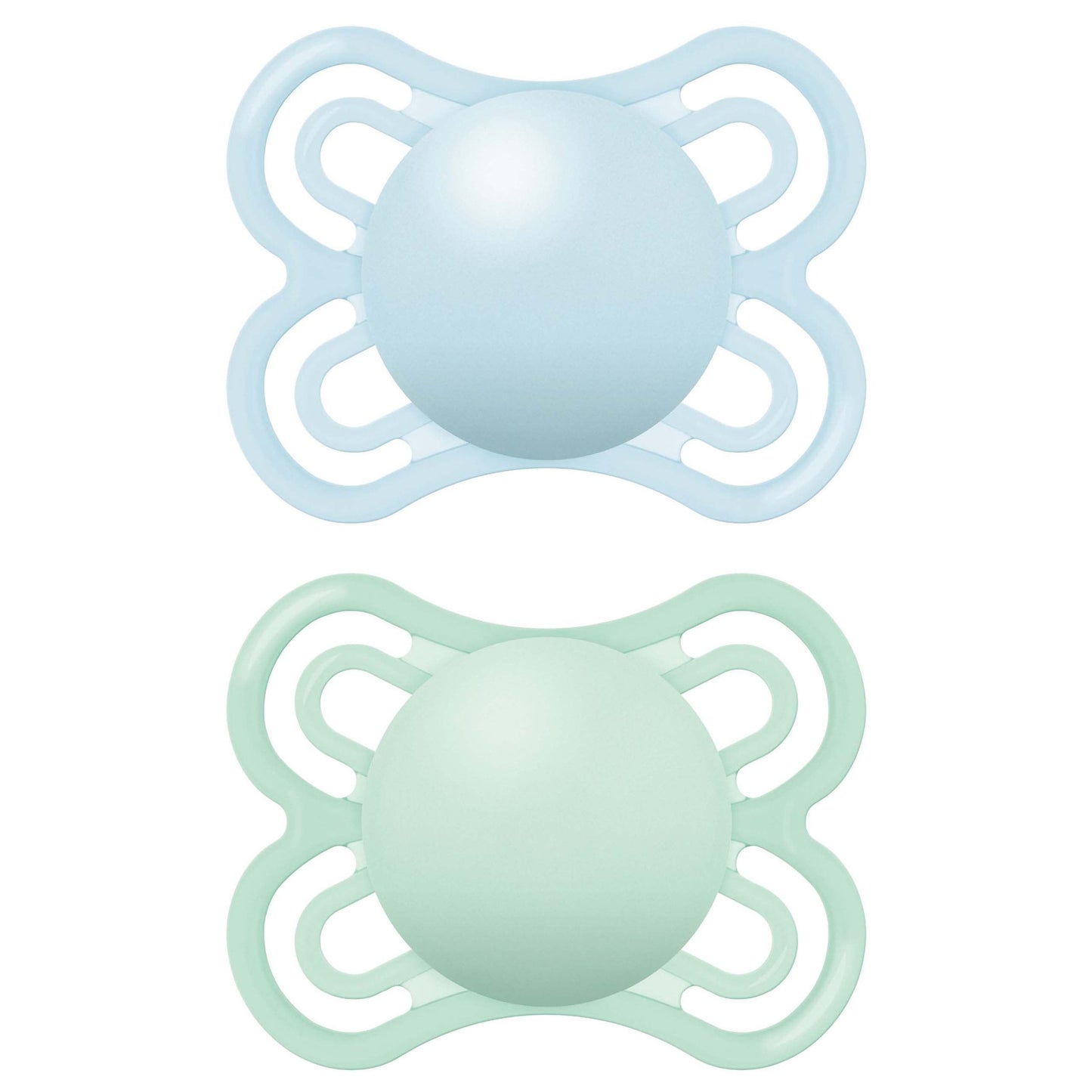 MAM Perfect Soother (0-6 Months) - Plain Boy (Pack of 2)