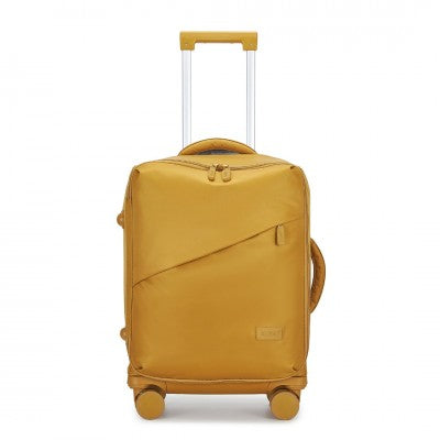 Kono 20 Inch Lightweight Soft Shell Carry-On Cabin Size Suitcase With TSA Lock And Separate Wet/Dry Compartment