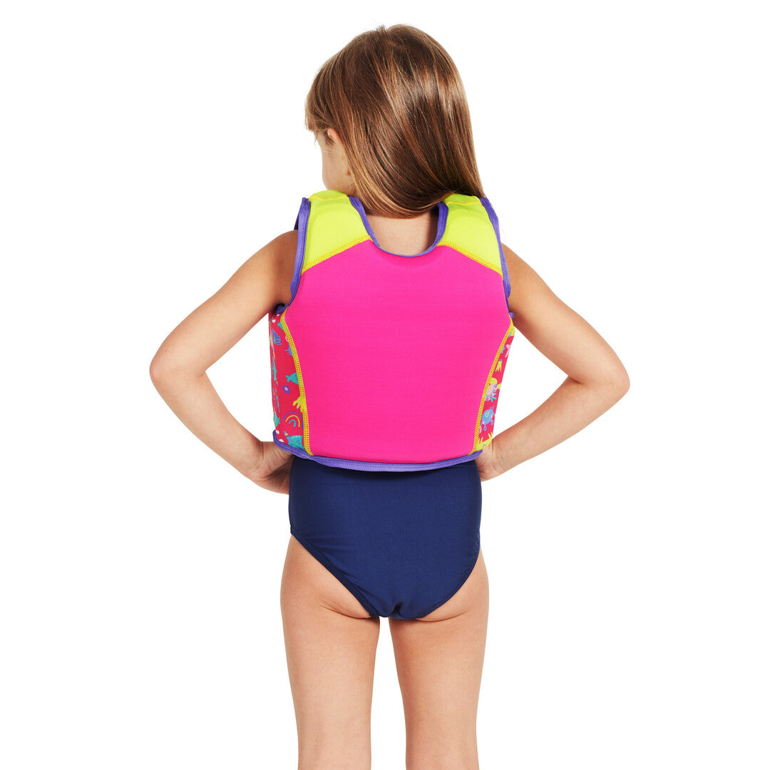 Zoggs Swim Sure Jacket - Sea Queen * Pink (2-3 Years)