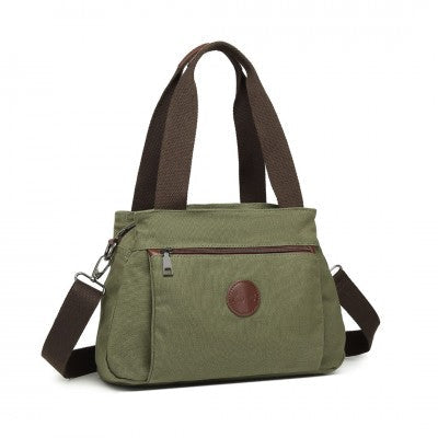 Canvas Multi-Functional Crossbody Baby Bag (Available in Black/Brown/Green/Grey/Khaki) - Little Lug