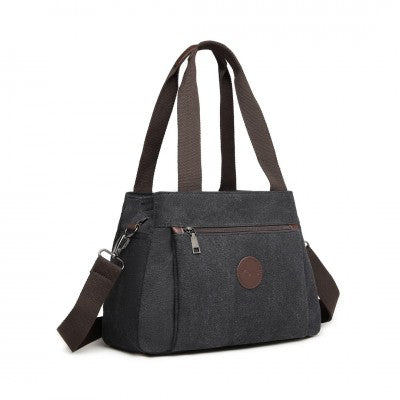 Canvas Multi-Functional Crossbody Baby Bag (Available in Black/Brown/Green/Grey/Khaki) - Little Lug