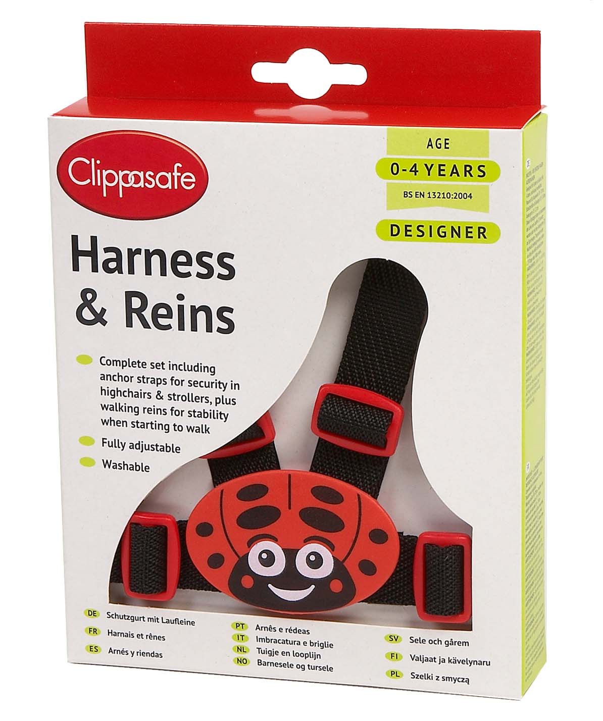 Clippasafe Harness & Rein (Ladybird Design) - Little Lug