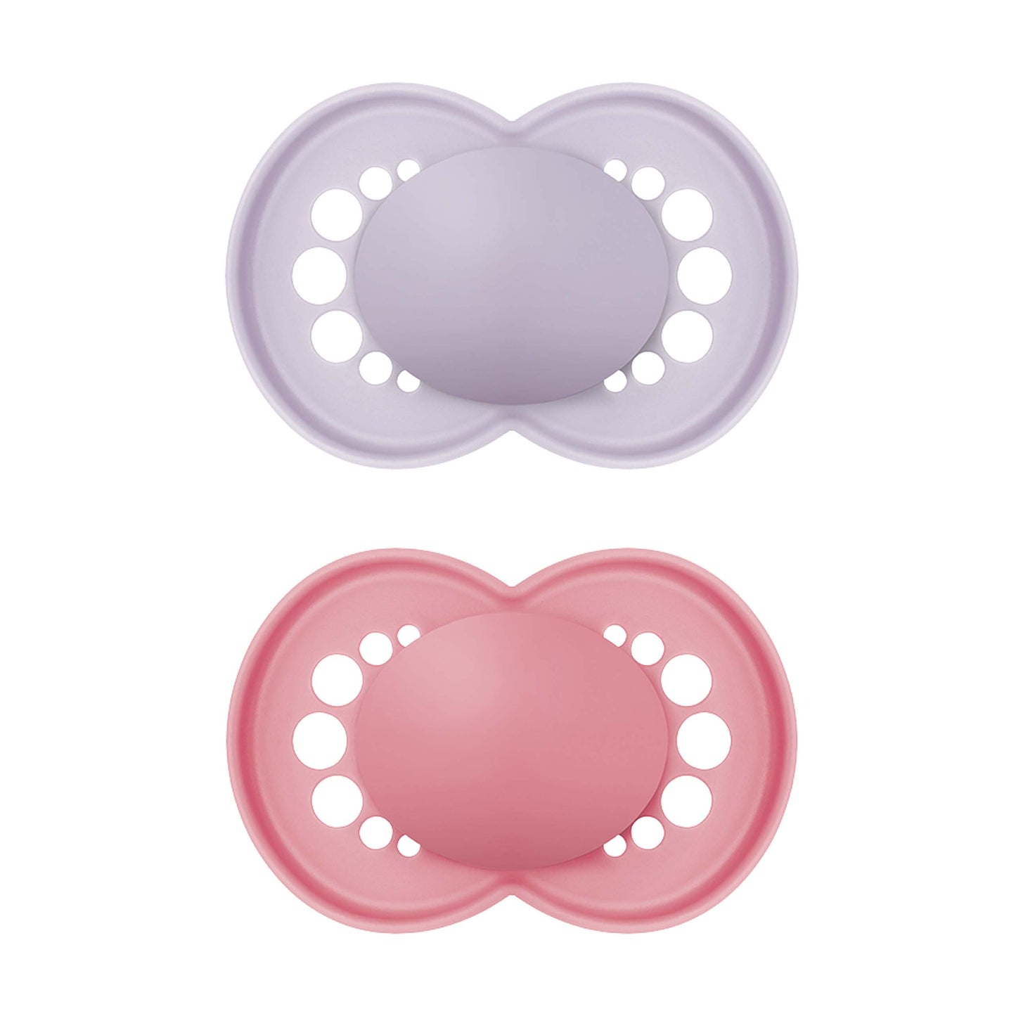 MAM Original Soother (6months+) - Plain Pink (Pack of 2)
