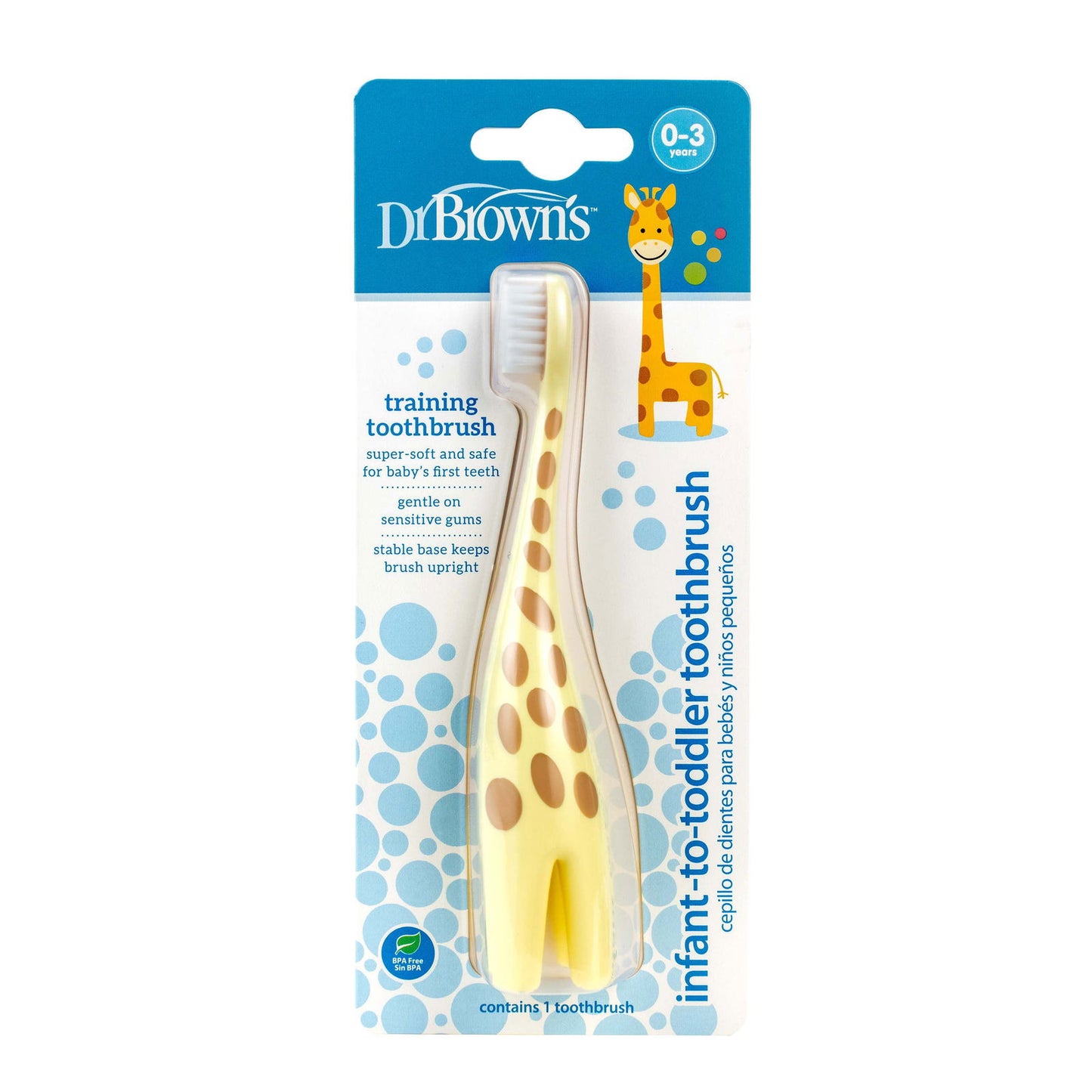 Dr Brown Giraffe Toothbrush (0-3 Years) - Little Lug