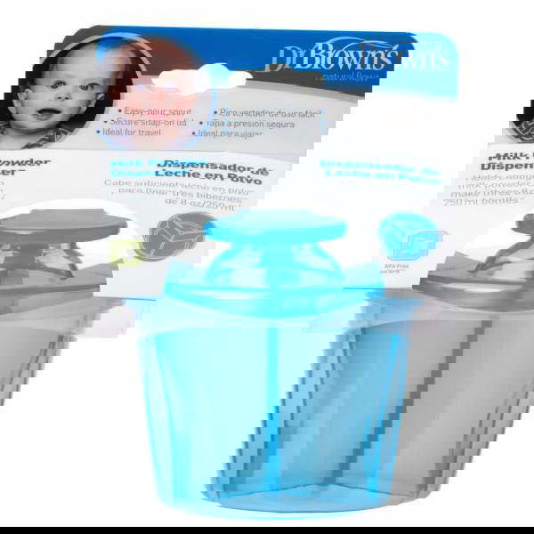 Dr Brown Milk Powder Dispenser (Blue) - Little Lug