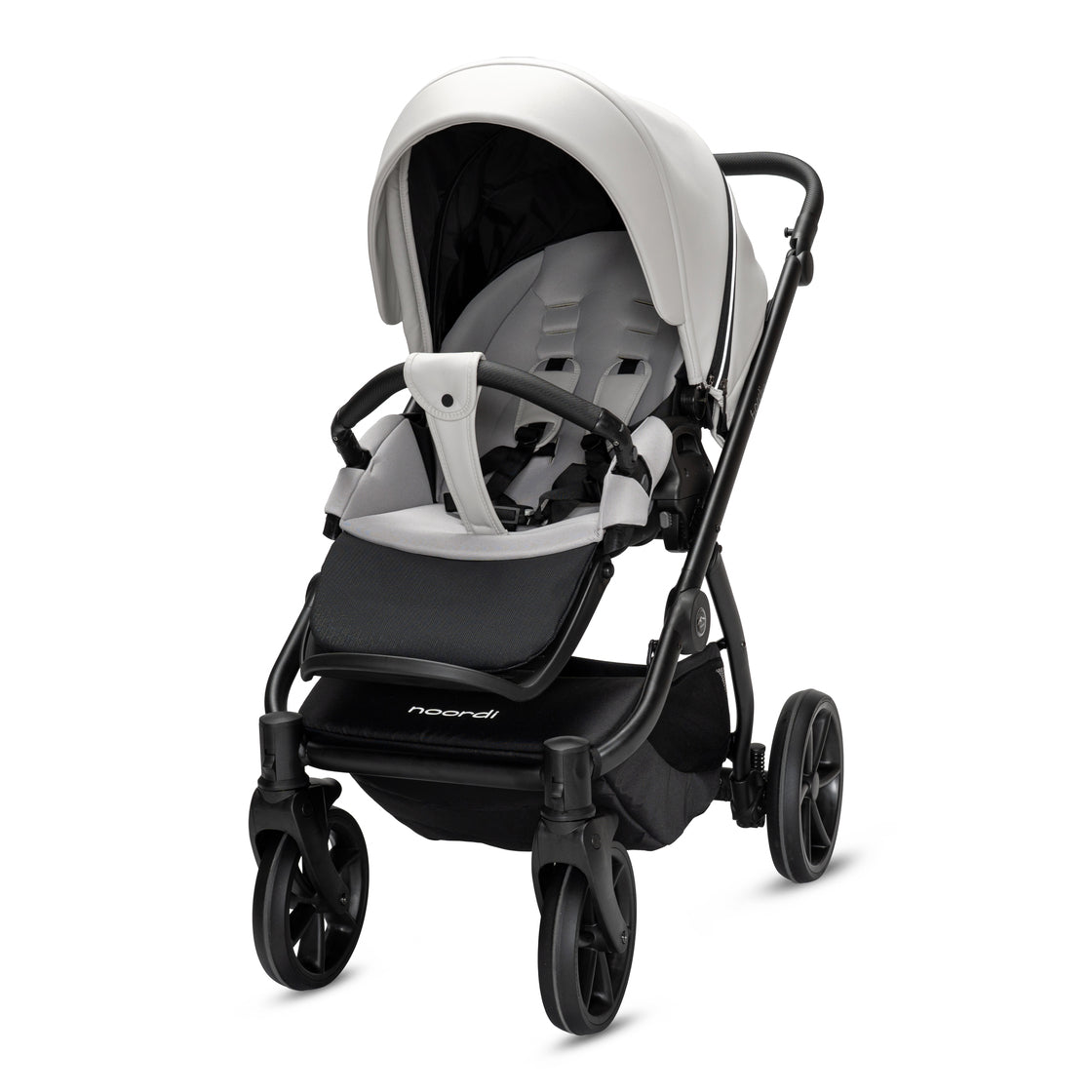 Noordi Fjordi V2 Leather 2in1 Pushchair with ThermoCot™ Carrycot, Cloud