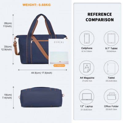 Foldable Lightweight Waterproof Weekender Tote/Cabin Flight Duffel Bag - Little Lug