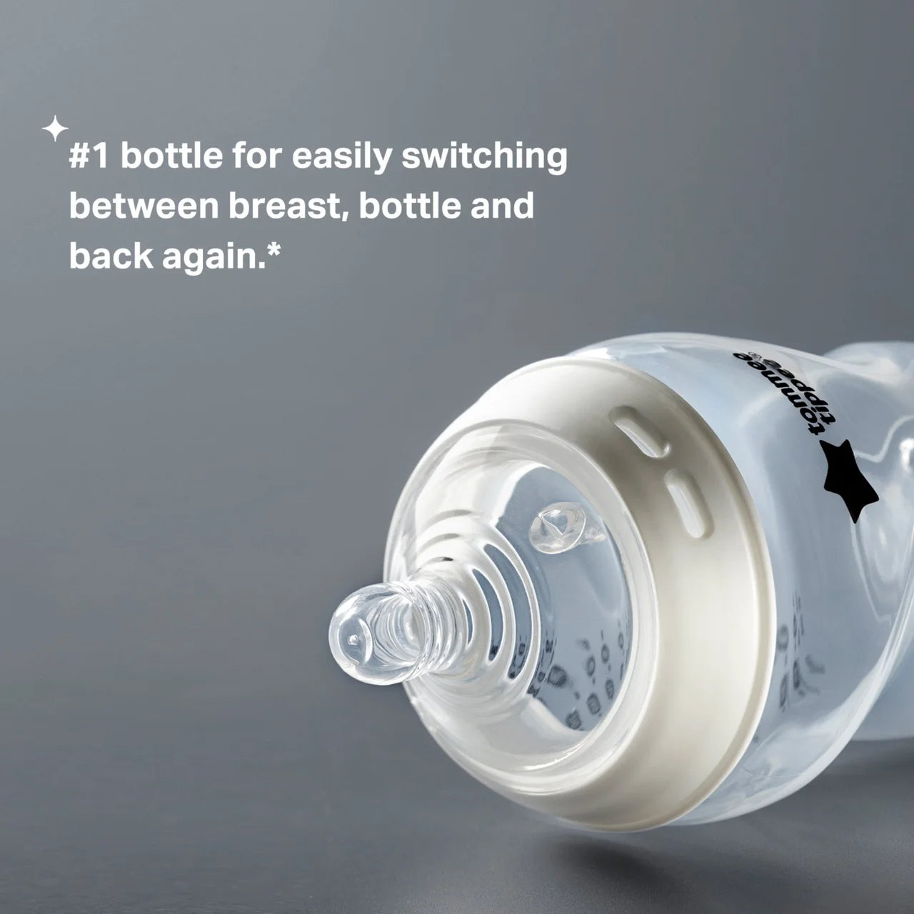 Tommee Tippee Easivent Bottle - 260mls (PACK OF 1 - SINGLE BOTTLE)