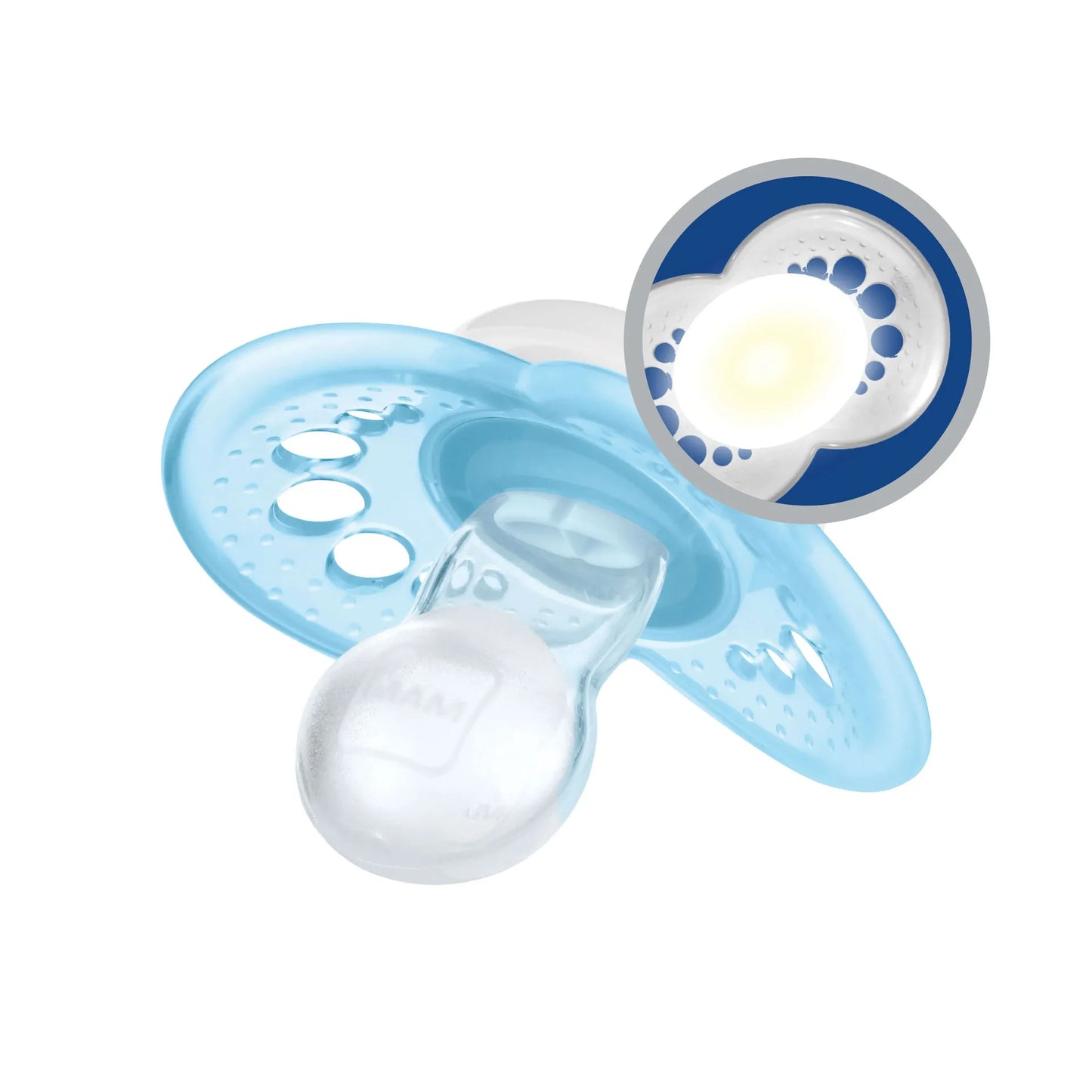 MAM Original Astro Night Soother (16+ Months) - Blue (Pack of 2)