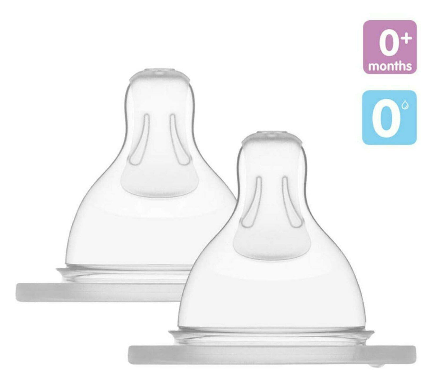 MAM Teat Size 0 - Extra Slow Newborn Flow (Pack of 2) - Little Lug