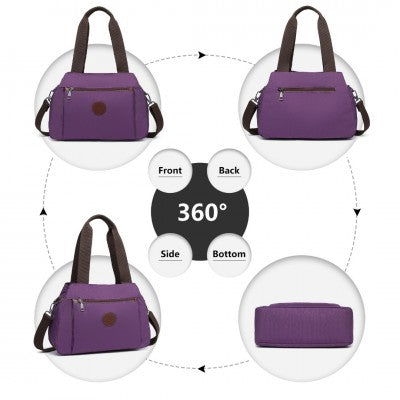 Waterproof Multi-Functional Crossbody Baby Bag (Available in Black/Grey/Purple) - Little Lug