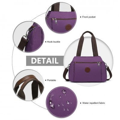 Waterproof Multi-Functional Crossbody Baby Bag (Available in Black/Grey/Purple) - Little Lug
