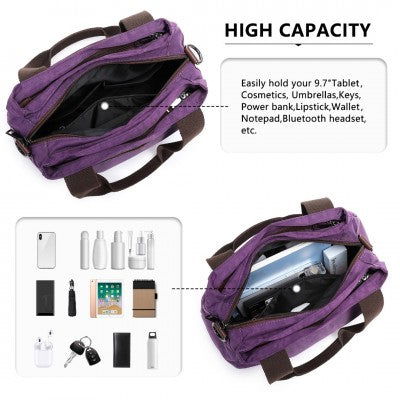 Waterproof Multi-Functional Crossbody Baby Bag (Available in Black/Grey/Purple) - Little Lug
