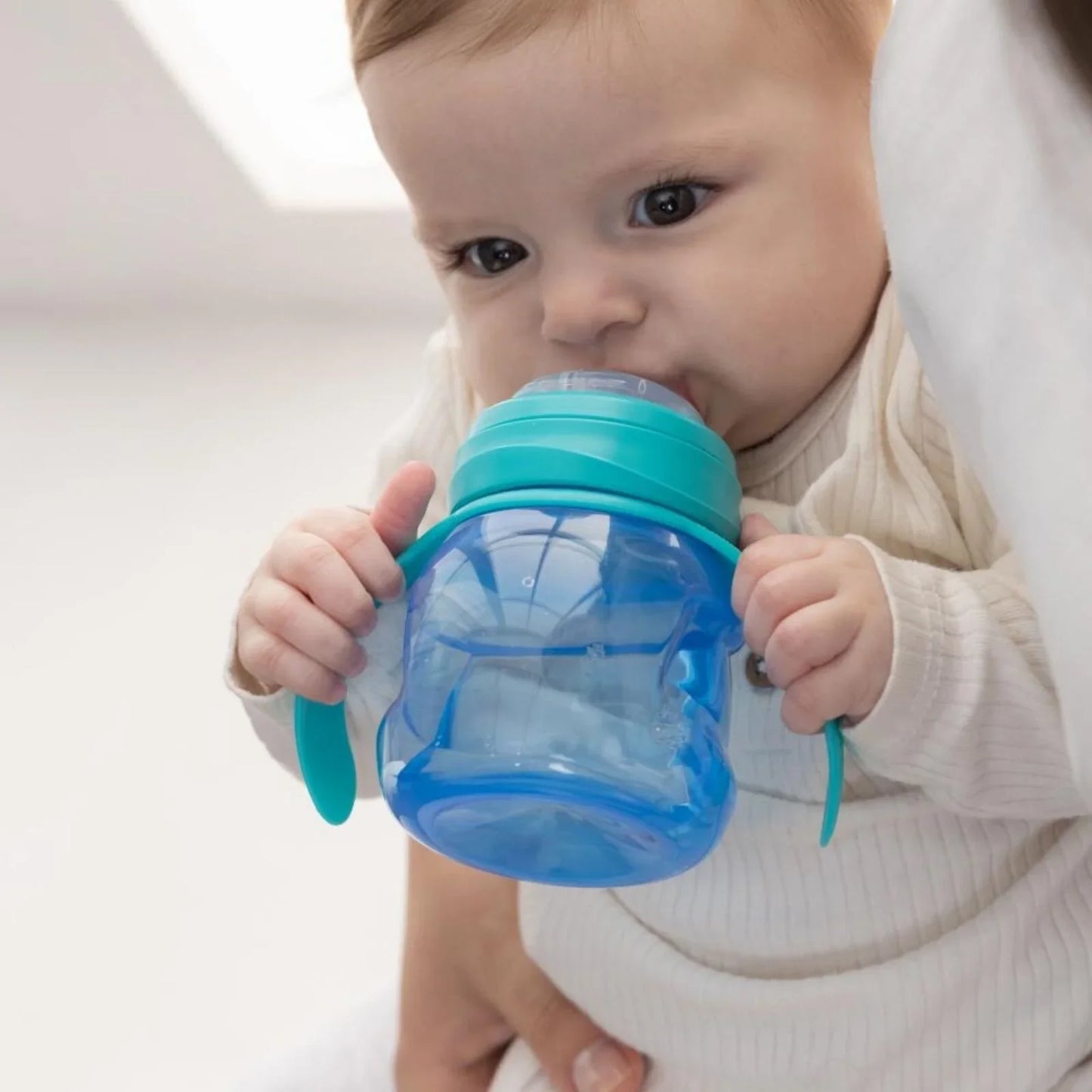 Mooma Kindy Learner Bottle 200ml - Aqua Blue