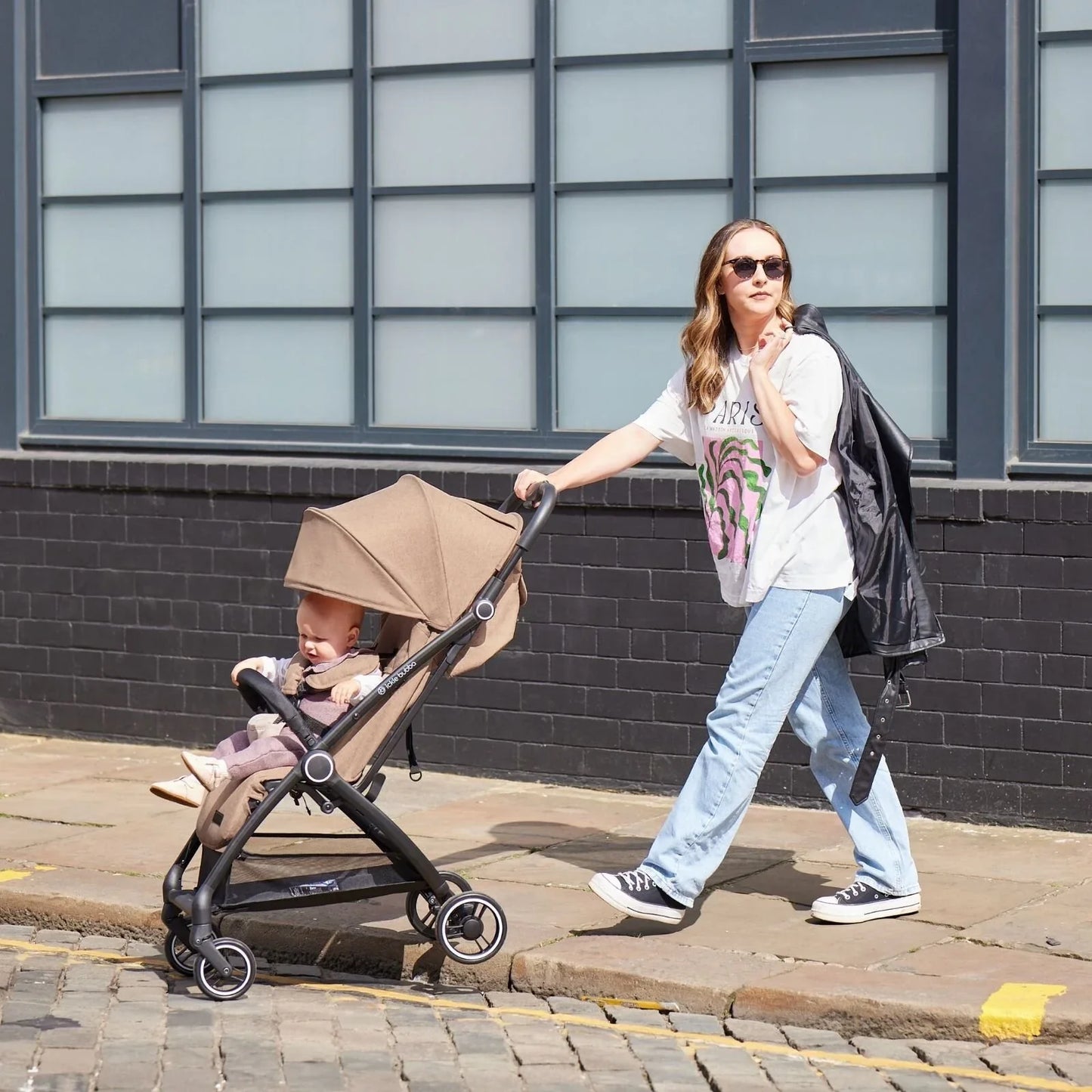 Ickle Bubba Aries Autofold Stroller - Graphite Grey