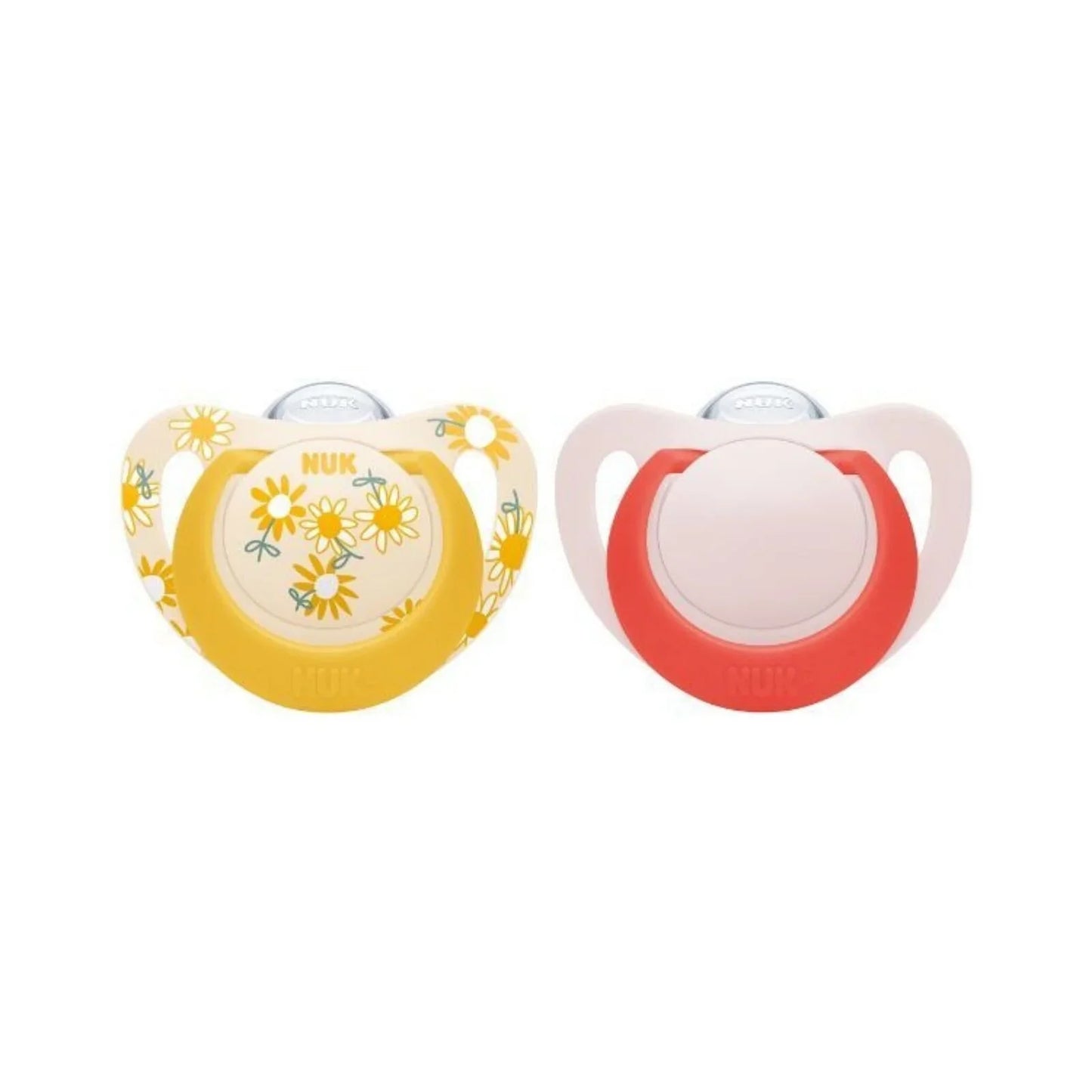 NUK Star Soother 6-18 months Pack of 2 - Red