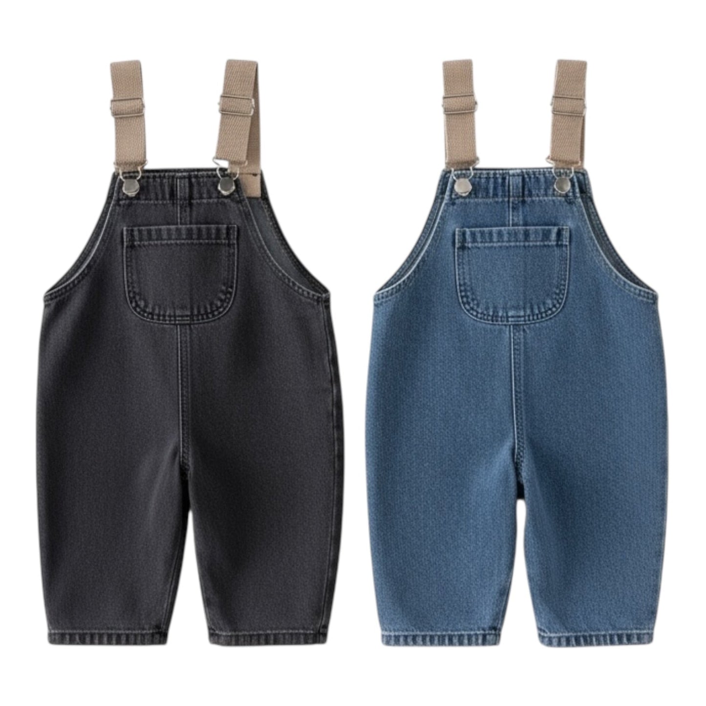 Denim Adjustable Strap Dungarees